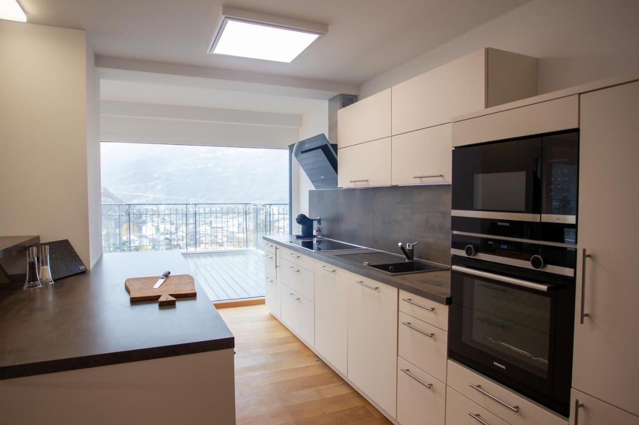 Apartment Penthouse - Mit Grosser Dachterrasse Und Panoramablick Visp